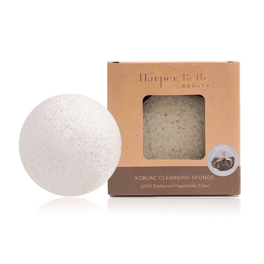 HARPER BELLE BEAUTY Organic Konjac Sponge for Face & Body